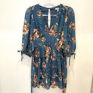 Speechless Juniors Dress Size XS Blue Floral